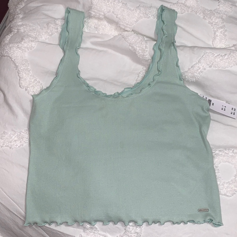 Hollister mint green cropped tank